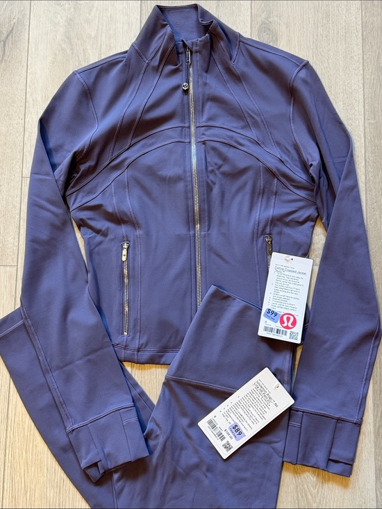 lululemon athletica Jackets & Blazers - lululemon athletica Grape Mist Set Nulu Cropped Define Align No Line HR 25”